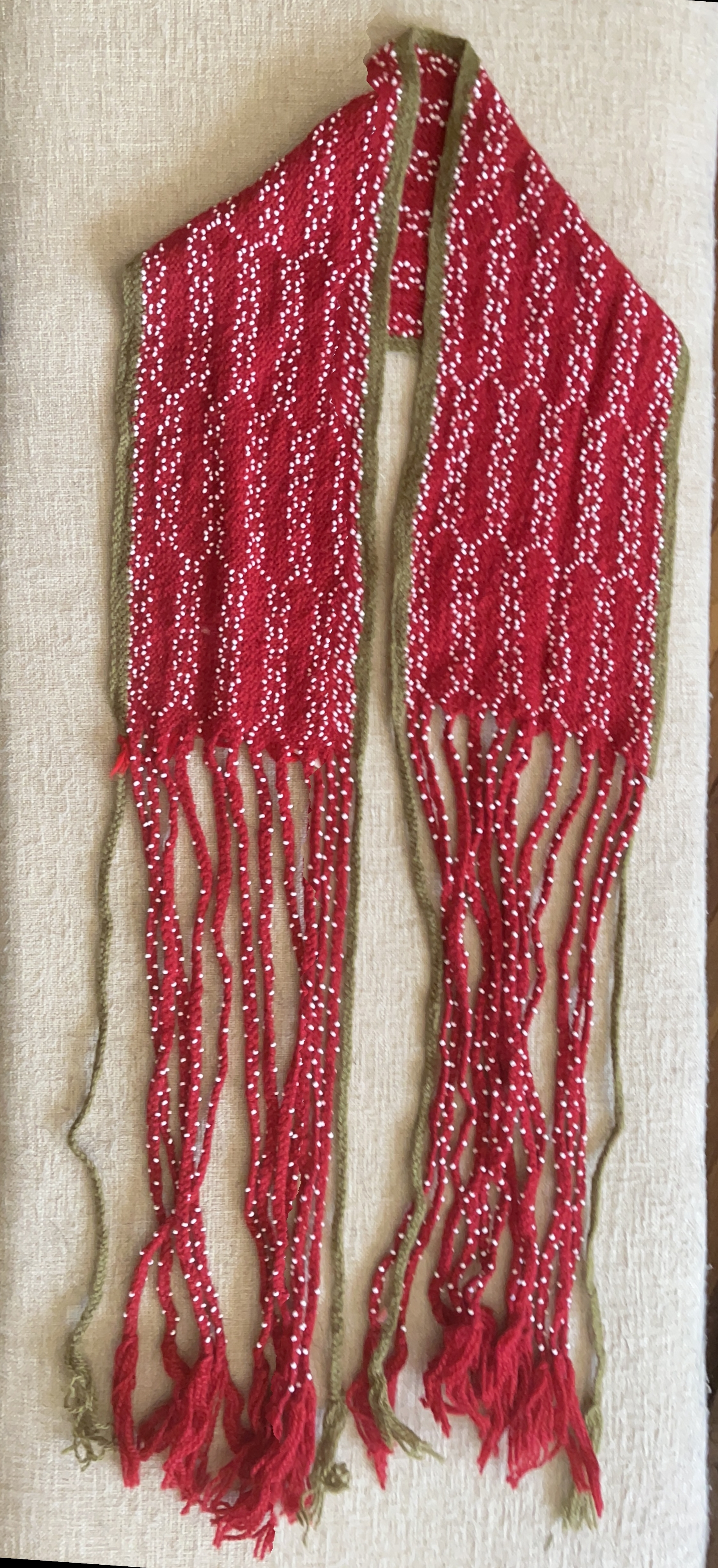 Fingerwoven  sash 1520